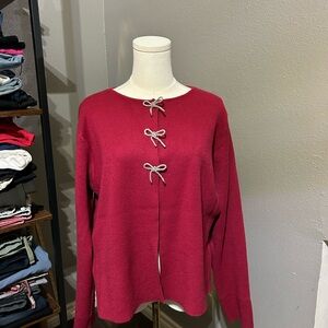 Sioni Red Knitwear